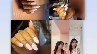 Mail nail 💅 extensions first time mine ❤️😍 & my experience 