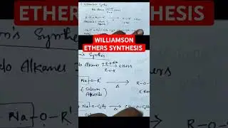 Williamson ether synthesis - for full class click on play button - Class12 chemistry education ipe