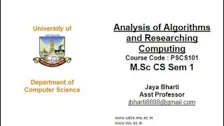 Algorithm Lecture: The Substitution method for solving Recurrences