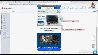 How to create Mobile app for Google website using thunkable