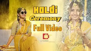 Sony❤️Haldi 🥳Ceremony💃| Full Video| U Turns Creations #vlogs #haldi #yashusony #marriage #viralvideo