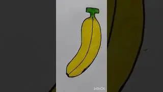 How to draw a banana easy | Easy drawing #art #drawing #trending #viral #shorts