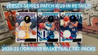 JERSEY SERIES PATCH #/10 🎽 IN RETAIL FAT PACK?! | 2020-21 DONRUSS BASKETBALL RETAIL