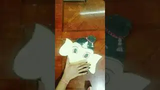 # shorts | how to make Ganesha Mask for kids | Ganesha face mask making | #youtubeshorts