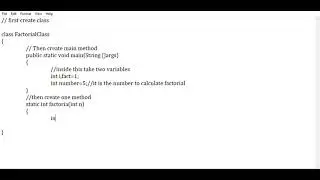 Factorial program using recursion in java