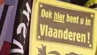 Voorpost betoogt aan leeuw van Waterloo