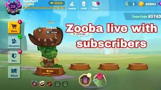 Playing Zooba With Subscribers Live | ZOOBA LIVE STREAM | ZOOBA NEW CHARACTER HUNTING