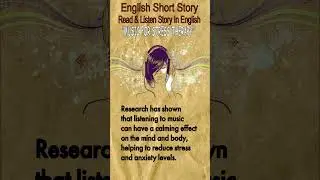 MUSIC FOR STRESS THERAPY-English Story | English Comprehension Skills|LEARN ENGLISH WITH STORIES|ESL