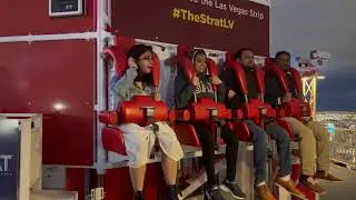 Big Shot Ride, The Strat Vegas: 1,000 Feet.2 Seconds.Pure Terror.Quickest Adrenaline Hit! #viral 
