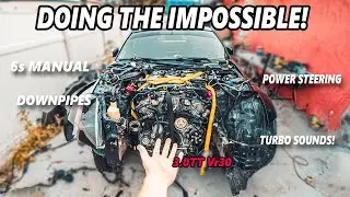 Q60s Twin Turbo Swapped 350z! COMPLETE INSTALL *making a 400z*