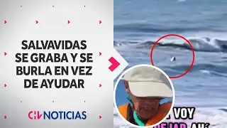 Salvavidas se grabó burlándose de kayakista volcado en vez de ayudarlo - CHV Noticias