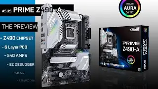 UNBOXING ASUS PRIME Z490-A MOTHERBOARD AURA SYNC // WITH RGB TEST //