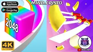 Jelly Run 2048 vs Flying Cut All Level Gameplay Android iOS