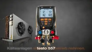 testo 557 Refrigeration gauge is the ideal HVAC instrument