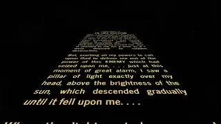The First Visitation Star Wars Crawl