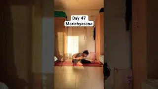 Day 47 of #basicyogawithshreya we have #sagepose #marichyasana #yogawithshreyapanjwani #yogaeveryday