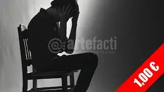Silhouetted Figure in Despair on Chair | HD Stock Footage