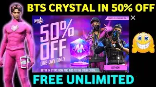 50% OFF BTS CRYSTAL TOKEN l FF NEW EVENT TODAY l FREE FIRE NEW EVENT TODAY l BTS CRYSTAL TOKEN EVENT