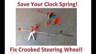 Using a Steering Wheel and Brake Lock Tool for Alignment and Steering Rack Replacement