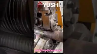 Hydraulic Three Roller Thread Rolling Machine Operation Guide#shorts  #threadrollingmachine