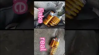 When buying motorcycle shock absorbers, please identify the real and fake gas cylinders #shockabsorb