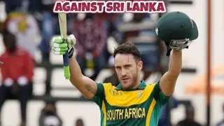 Faf du Plessis smashed 185 Runs in 141 Balls Against SRI-Lanka in 4th ODI 2017