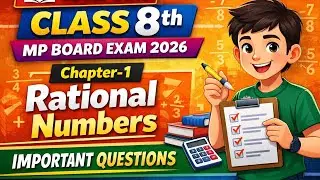 Class 8 Maths MP Board 2026 | Chapter 1 Rational Numbers | Important Questions | CBSE POINT