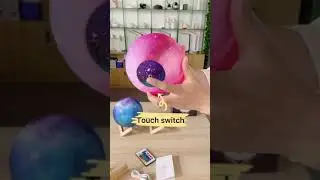 16 Colors Moon Lamp 15cm 3D Printing Rechargeable 3D Night Light With Remote Control