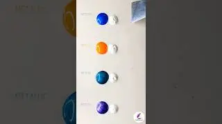 The Unexpected Duo: Metallic Meets White #oddlysatisfying #asmrcolormixing #asmr #colortheory