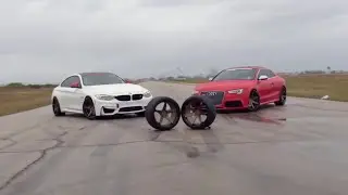 Bmw m4 vs Audi RS5 Ferrada wheels