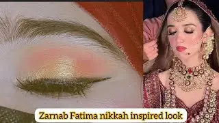 Zarnab Fatima Inspired Barat eye makeup 💄 look | wedding makeup look #zarnabfatima #makeuphacks