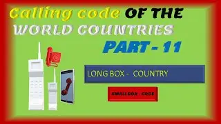 📞☎☏📱 Calling Code Of The World Countries 📞☎☏📱 part 11