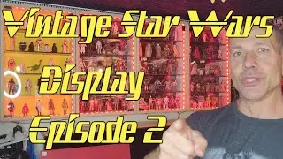Vintage Star Wars Empire strikes back figures and display Episode 2