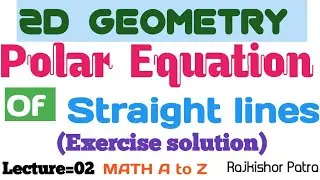 Polar equation of straight lines (Exercise solution)