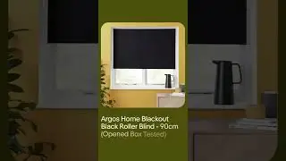 Argos Home Blackout Black Roller Blind - 90cm (Opened Box Tested)