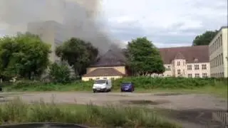 Brand in Berlin Karlshorst