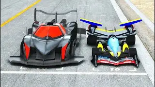 Devel Sixteen GTR-S vs Cyber Formula Asurada at Special Stage Route X