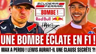 Verstappen impose une LIMITE à Red Bull | La clause d’Hamilton peut provoquer un DÉPART IMMÉDIAT