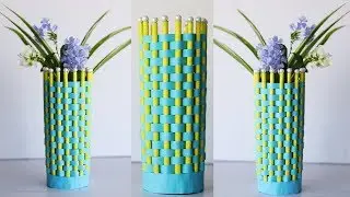 Easy paper flower vase - DIY paper crafts decoration ideas