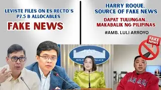 HARRY ROQUE, SOURCE OF FAKE NEWS| DAPAT TULUNGANG MAKABALIK SA PILIPINAS