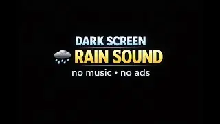 Rain Water Sound LIVE | No Music Black Screen