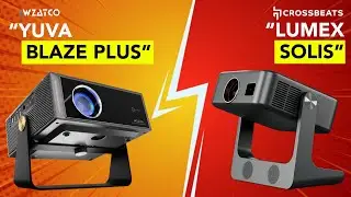 Crossbeats Solis vs Wzatco Blaze Plus | Projector Live Comparison | Real-Time Test | Side by Side