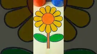 Sand Painting Sunflower🌻#SandArt #color #art #relaxing #sandpainting #satisfying