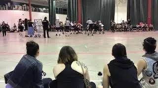 October 6, 2018 Tournament of Champions Game 2 part 1 Flint Roller Derby vs Lansing Derby Vixens