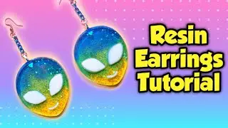 EASY DIY RESIN EARRINGS TUTORIAL | Alien Earrings feat. Funshowcase and The Crafts And Glitter Shop