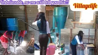African Villagelife//Secret Behind   Traditional Grinding  Of Millet and 🌽
