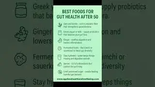 Boost Gut Health Naturally After 50!