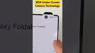 Samsung's under-screen camera is on display. 😱 #shorts #trending #viralvideo