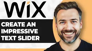 Как создать впечатляющий текстовый слайдер на вашем сайте Wix (шаг за шагом)