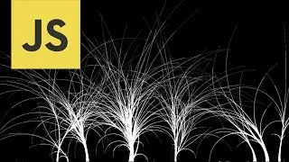 The Life of a Tree | Create Particle Effect in javascript | Code Art | Particle basics